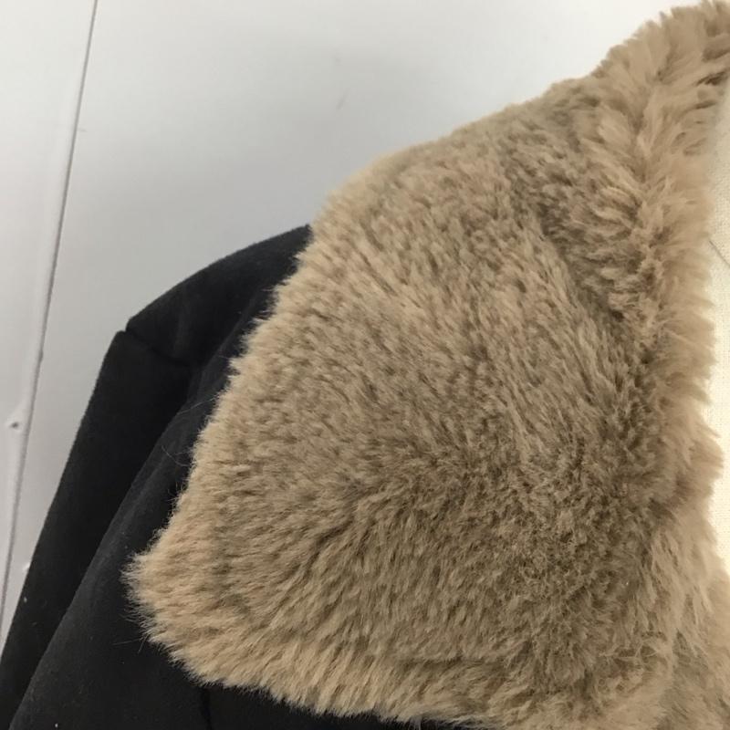 マジェスティックレゴン MAJESTIC LEGON コート コート一般 1076071019R-2 フェイクムートン ライダース M 無地 黒 / ブラック /  レディース USED 古着 中古 10125817