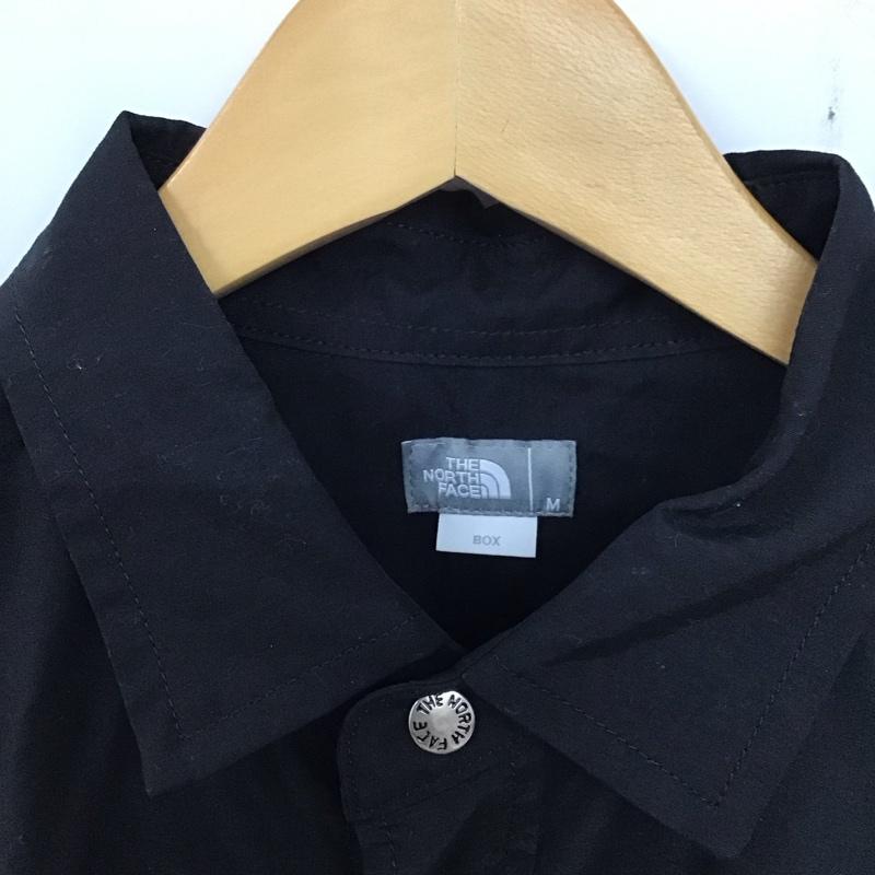 ザノースフェイス THE NORTH FACE シャツ、ブラウス 長袖 NR11961 Nuptse Shirt M 無地 黒 / ブラック /  メンズ USED 古着 中古 10134847