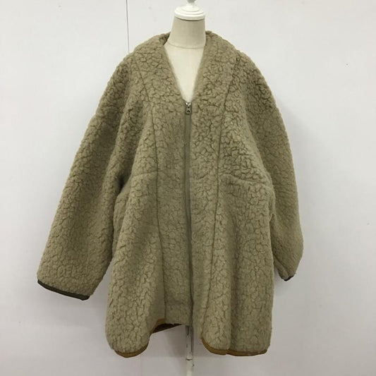 古着 USED コート コート一般 EAZ5022307A0001 ヴィンテージボア ビッグカーディガン SUMI STYLE タグ付き FREE 無地 ベージュ / ベージュ /  レディース USED 古着 中古 10121872