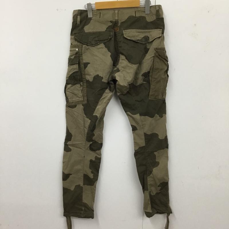ジースターロゥ G-STAR RAW パンツ ワークパンツ、ペインターパンツ ワークパンツ ワイドパンツ カジュアルパンツ 迷彩 31インチ プリント マルチカラー / マルチカラー /  メンズ USED 古着 中古 10118698
