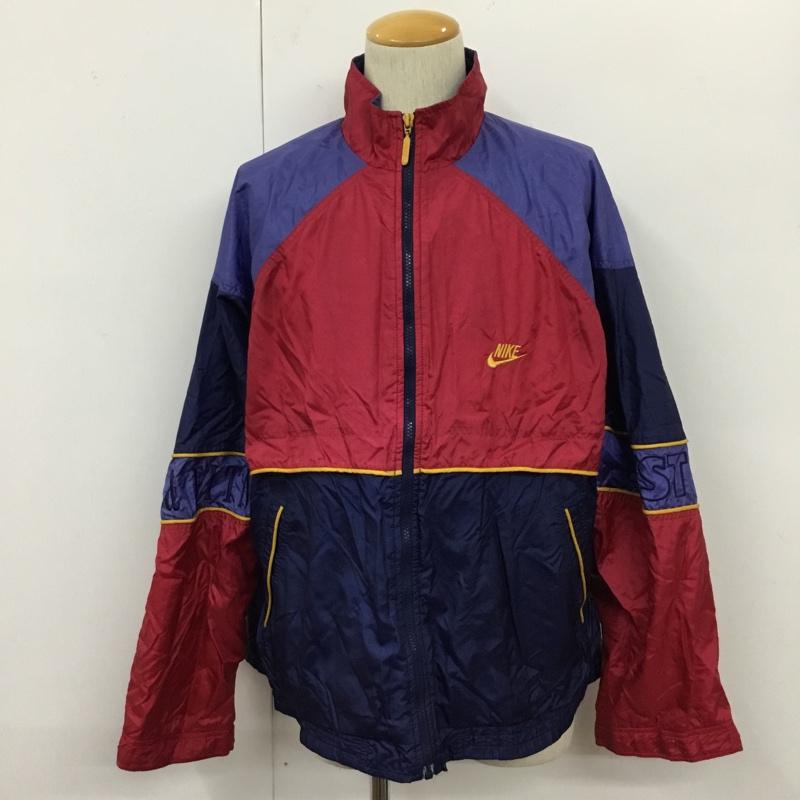 ナイキ NIKE ジャケット、上着 ジャンパー、ブルゾン ジップアップジャケット ジャンパー ジャケット カジュアルジャケット 90S L ロゴ、文字 マルチカラー / マルチカラー /  メンズ USED 古着 中古 10109980