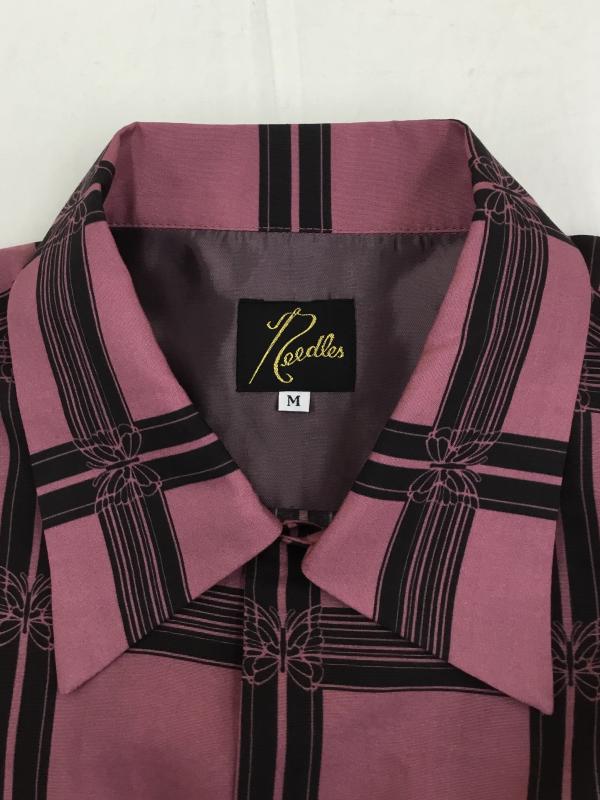 ニードルス Needles シャツ、ブラウス 長袖 Needles Classic shirt MR179 M 総柄 マゼンタ / マゼンタ / X 黒 / ブラック /  メンズ USED 古着 中古 10127167