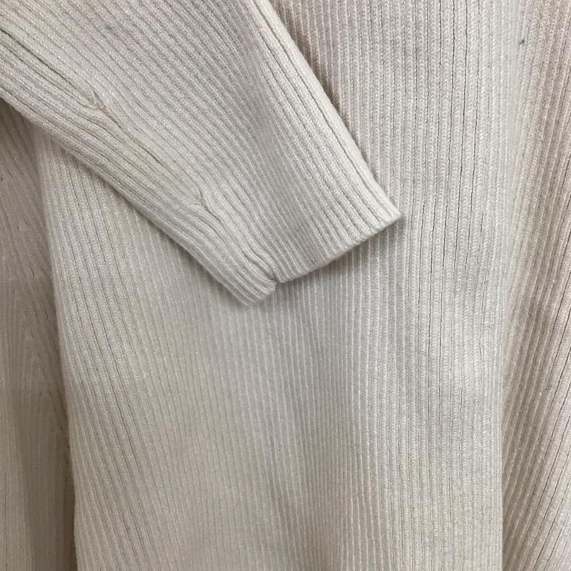 ザラ ZARA ワンピース ひざ丈スカート L 無地 オフホワイト / オフホワイト /  レディース USED 古着 中古 10147005