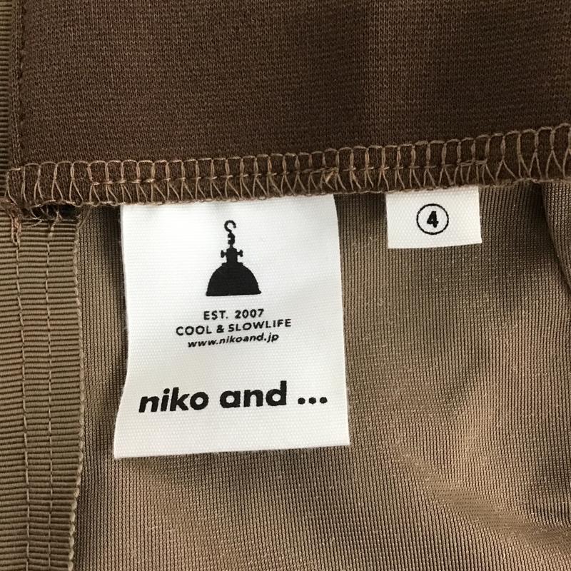 ニコアンド niko and... スカート ロングスカート ロングスカート スウェードロングスカート タイトスカート 4 無地 茶 / ブラウン /  レディース USED 古着 中古 10105952