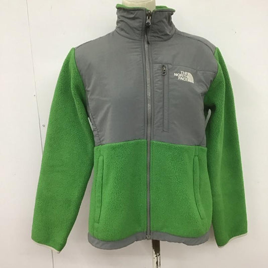 ザノースフェイス THE NORTH FACE ジャケット、上着 ジャンパー、ブルゾン ジップアップジャケット フリースジャケット アウター S ロゴ、文字 灰 / グレー / X 緑 / グリーン /  レディース USED 古着 中古 10126400