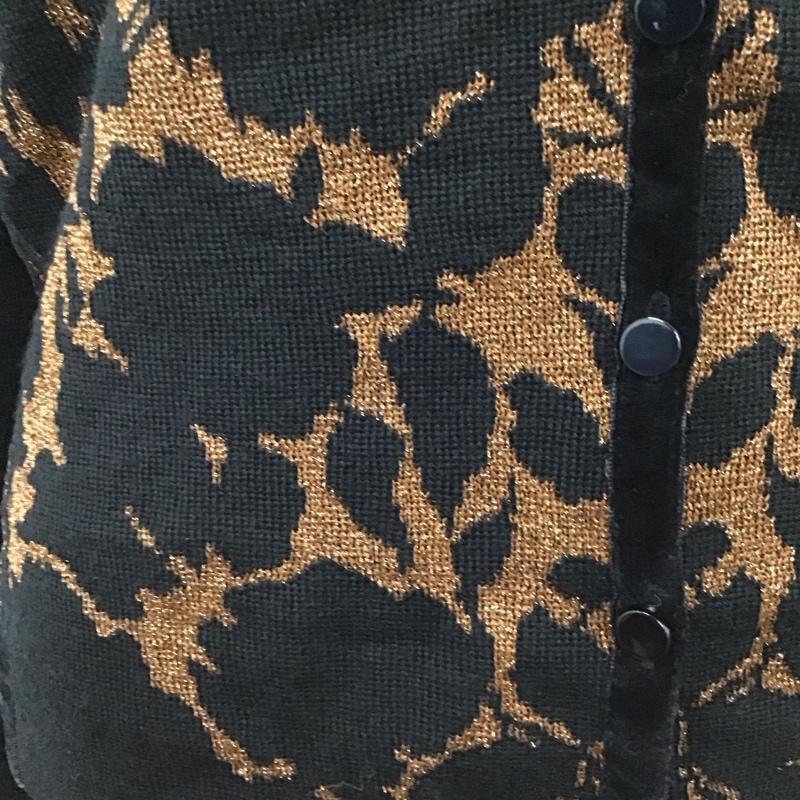 マークバイマークジェイコブス MARC by MARC JACOBS カーディガン 長袖 M1122754 12 ウール混 クルーネック XS  黒 / ブラック / X 茶 / ブラウン /  レディース USED 古着 中古 10116726