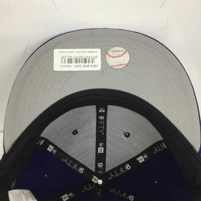 ニューエラ NEW ERA 帽子 キャップ LA ロサンゼルス ドジャース メジャーリーグ 9FIFTY 花 刺繍 ロゴ、文字 青 / ブルー /  メンズ USED 古着 中古 10150598