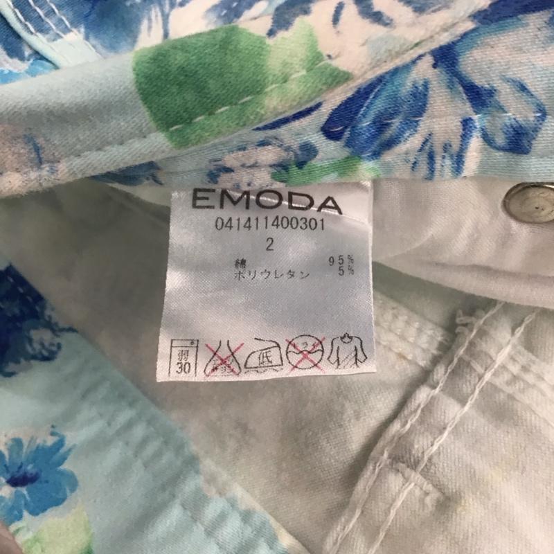 エモダ EMODA パンツ デニム、ジーンズ スリムパンツ カジュアルパンツ ストレートパンツ ストレッチパンツ 2 プリント マルチカラー / マルチカラー /  レディース USED 古着 中古 10116993