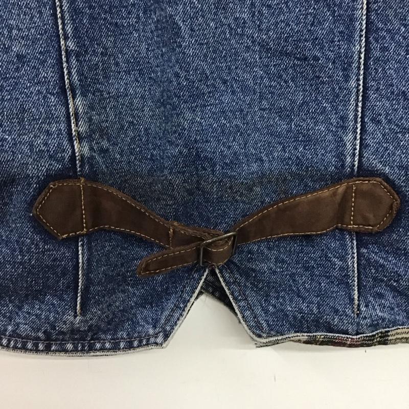 ラングラー Wrangler ベスト ベスト M 無地 インディゴ / インディゴ /  メンズ USED 古着 中古 10144660