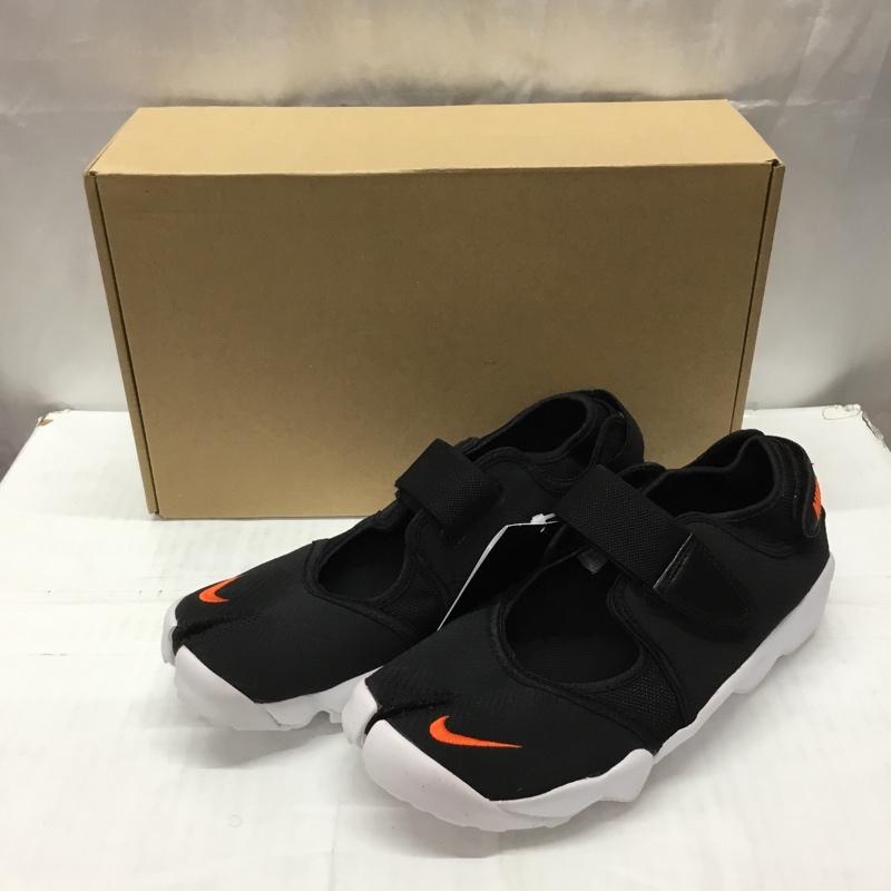 ナイキ NIKE スニーカー スニーカー DN1338-001 WMNS AIR RIFT BR 25cm 箱有 25.0cm ロゴ、文字 黒 / ブラック / X 白 / ホワイト / X 橙 / オレンジ /  レディース USED 古着 中古 10110566