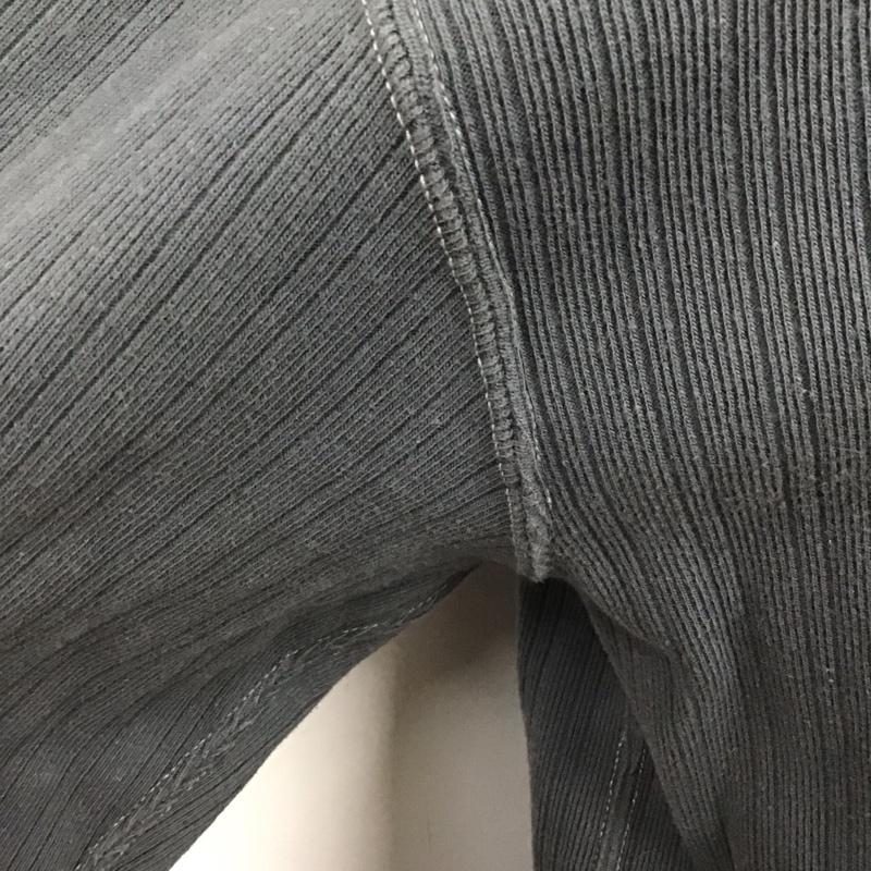 クッシュマン CUSHMAN カットソー 長袖 長袖カットソー タートルネックカットソー L ストライプ 灰 / グレー /  メンズ USED 古着 中古 10127659