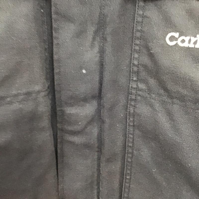 カーハート Carhartt ジャケット、上着 ジャンパー、ブルゾン ジップアップジャケット アウター 古着 フード付き XXL ロゴ、文字 黒 / ブラック /  メンズ USED 古着 中古 10130497