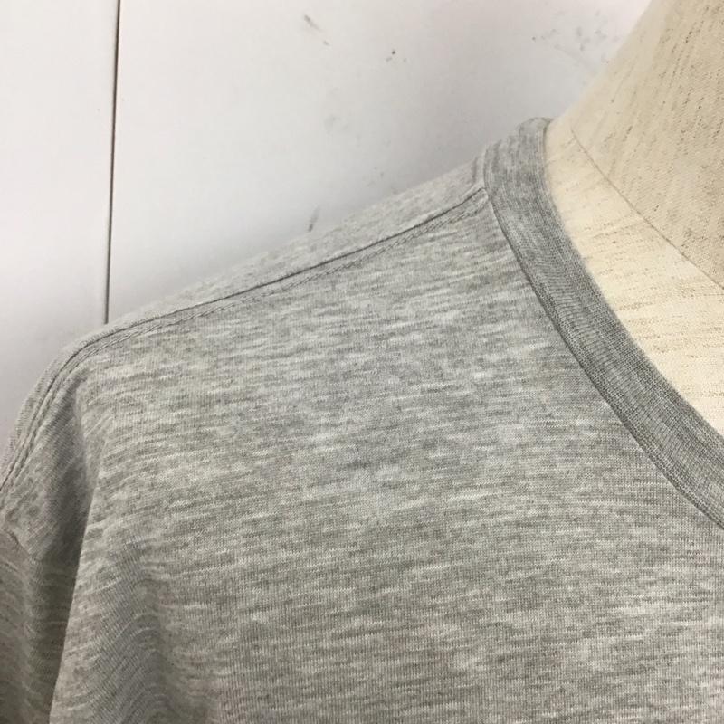 ザノースフェイス THE NORTH FACE Tシャツ 半袖 半袖カットソー プリントTシャツ クルーネックカットソー XL プリント 灰 / グレー /  メンズ USED 古着 中古 10127325