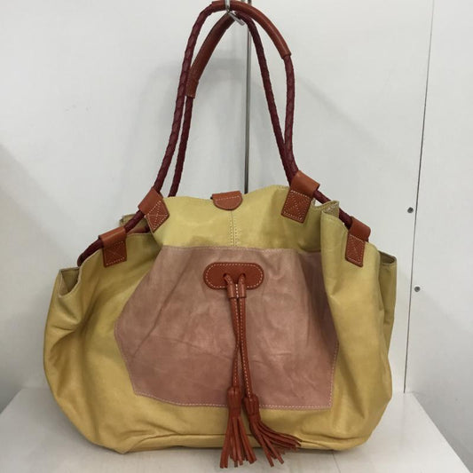 ロンエキャレ パー アカミネ ROND et CARRE par AKAMINE ハンドバッグ ハンドバッグ タグ付き 無地 ベージュ / ベージュ / X 桃 / ピンク / X キャメル / キャメル /  レディース USED 古着 中古 10045411