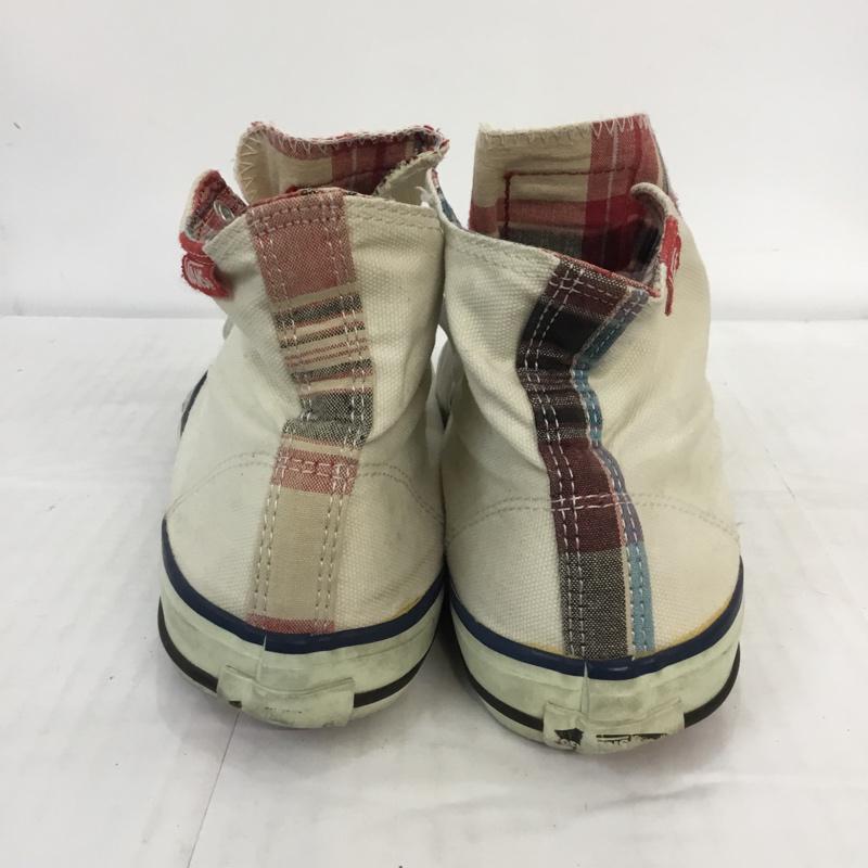 バンズ VANS スニーカー スニーカー V66L-NCK CLASSIC SKOOL HI 23.5cm 箱無 23.5cm 無地 X チェック 白 / ホワイト /  レディース USED 古着 中古 10044807