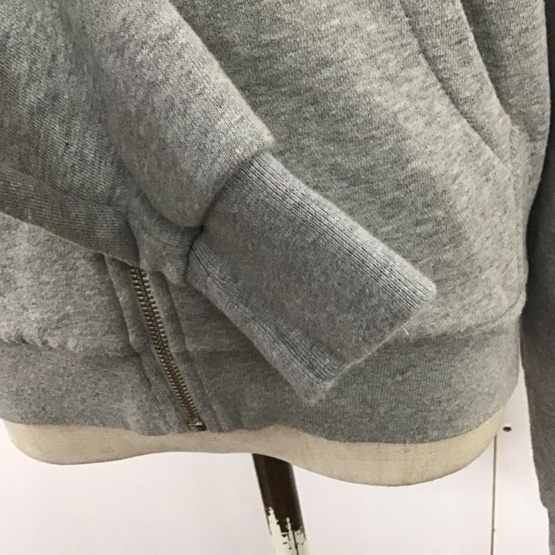 メゾンキツネ MAISON KITSUNE パーカー 長袖 AW00304KM0001 ジップパーカー S 無地 灰 / グレー /  レディース USED 古着 中古 10124032