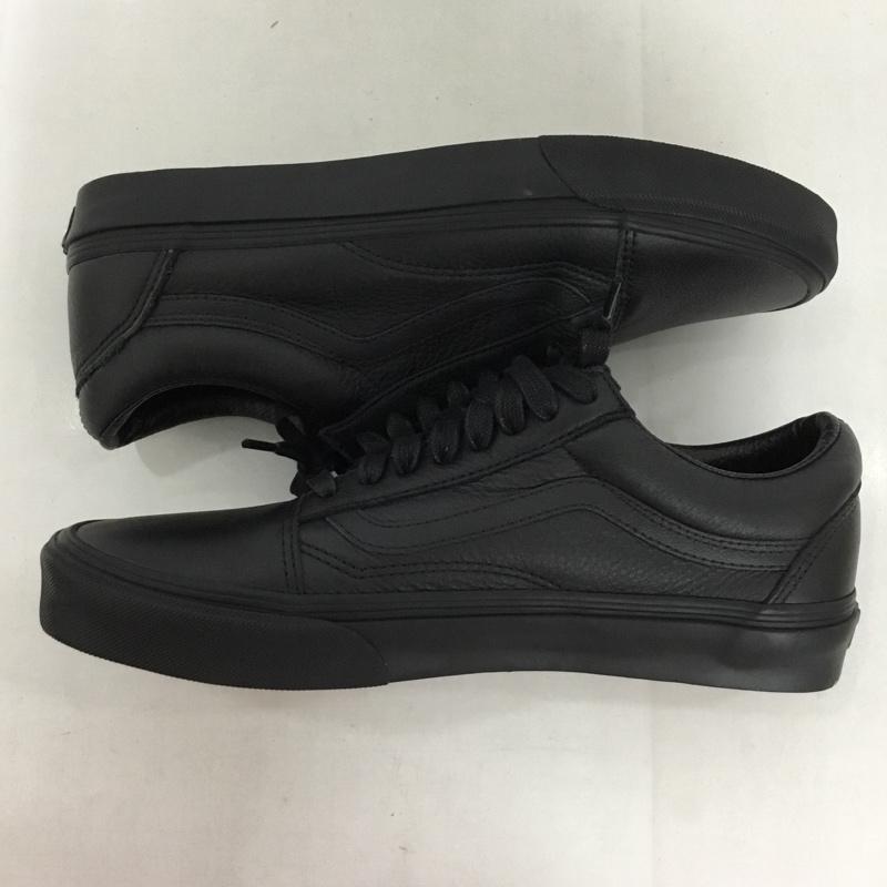 バンズ VANS スニーカー スニーカー 508357 レザー ローカット 28cm 28.0cm ロゴ、文字 黒 / ブラック /  メンズ USED 古着 中古 10130186