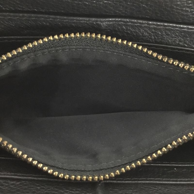 トリーバーチ TORY BURCH 財布 長財布 ラウンドファスナー ワンポイント 黒 / ブラック /  レディース USED 古着 中古 10150467