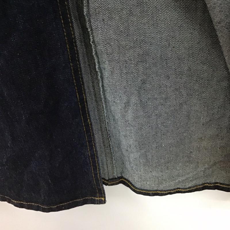 ディスコート Discoat スカート ロングスカート デニムスカート ロングスカート フロントスリット L 無地 インディゴ / インディゴ /  レディース USED 古着 中古 10142471