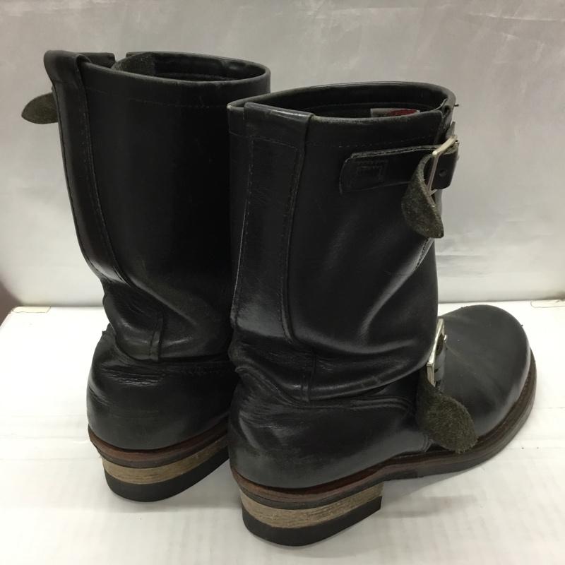 レッドウィング RED WING ブーツ エンジニアブーツ 2268 9D レザー US：9 無地 黒 / ブラック /  メンズ USED 古着 中古 10117603