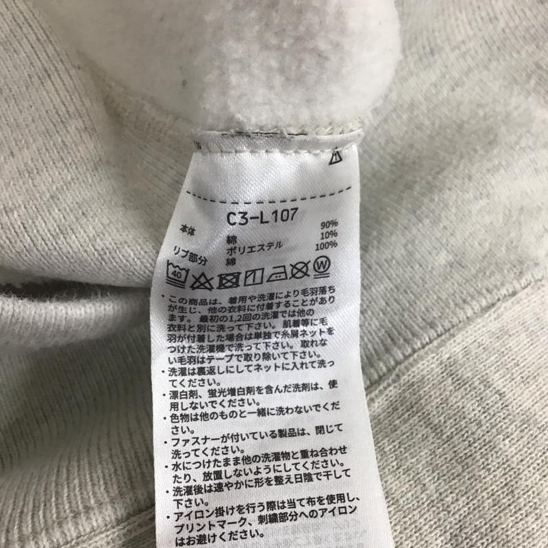 チャンピオン Champion パーカー 長袖 C3-L107 REVERSE WEAVE プルオーバー 裏起毛 M ロゴ、文字 アイボリー / アイボリー /  メンズ USED 古着 中古 10108577