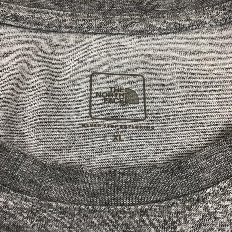ザノースフェイス THE NORTH FACE Tシャツ 半袖 XL ロゴ、文字 灰 / グレー /  メンズ USED 古着 中古 10109772