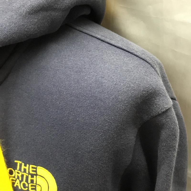 ザノースフェイス THE NORTH FACE パーカー 長袖 NT11530 REARVIEW FULLZIP HOODIE 裏起毛 L ロゴ、文字 紺 / ネイビー / X 黄 / イエロー /  メンズ USED 古着 中古 10118942