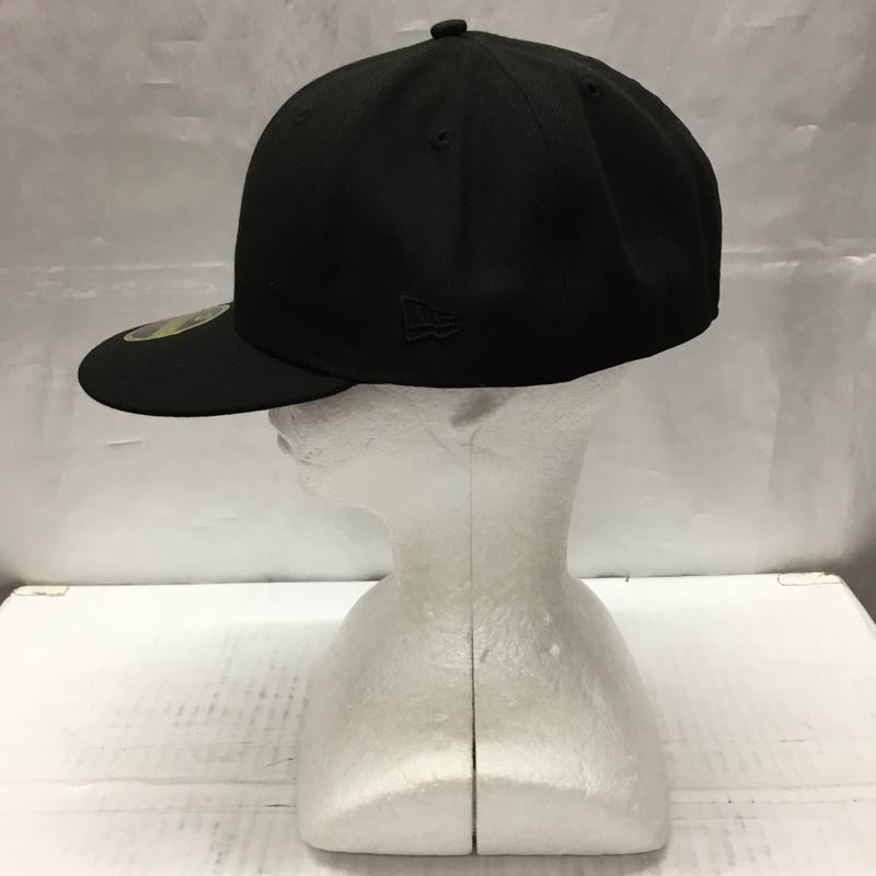 ニューエラ NEW ERA 帽子 キャップ 59FIFTY 62.5cm ロゴ、文字 黒 / ブラック /  メンズ USED 古着 中古 10106687