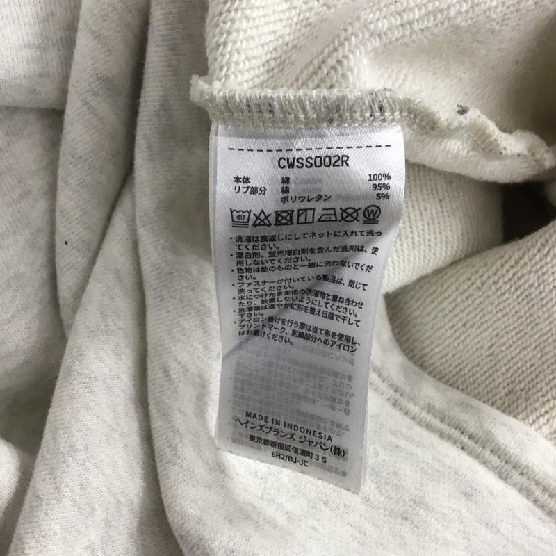 チャンピオン Champion トレーナー 長袖 長袖トレーナー スウェット スタンドネック プルオーバー M ロゴ、文字 灰 / グレー /  レディース USED 古着 中古 10145466