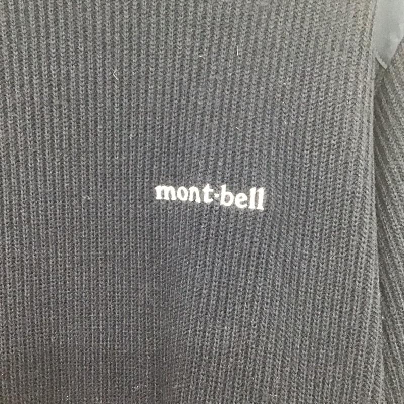 モンベル mont-bell ニット、セーター 長袖 1106637 ミッテルレギセーター 長袖ニット L ロゴ、文字 紺 / ネイビー /  メンズ USED 古着 中古 10139874