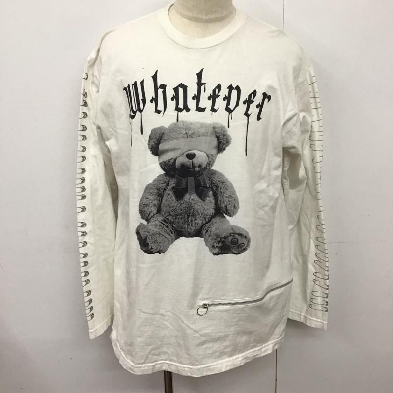 バックサイドオブトーキョー backside of tokyo カットソー 長袖 長袖カットソー クルーネックカットソー ロングスリーブカットソー プリントTシャツ プリント 白 / ホワイト /  メンズ USED 古着 中古 10124461