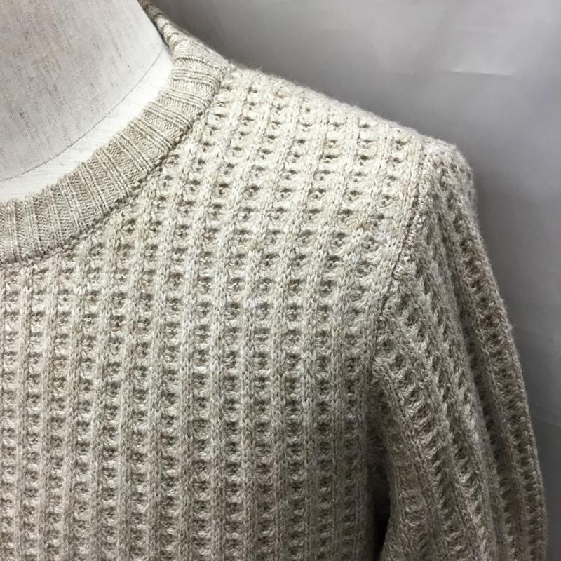 ビームス ハート BEAMS HEART ニット、セーター 長袖 長袖ニットカットソー ニット セーター クルーネックニット M 総柄 茶 / ブラウン /  メンズ USED 古着 中古 10116582