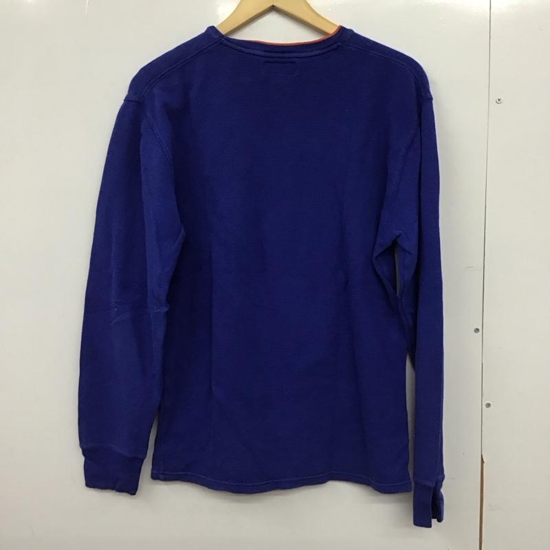 ポロラルフローレン POLO RALPH LAUREN カットソー 長袖 長袖カットソー クルーネックカットソー プリントカットソー L ロゴ、文字 青 / ブルー /  メンズ USED 古着 中古 10147497