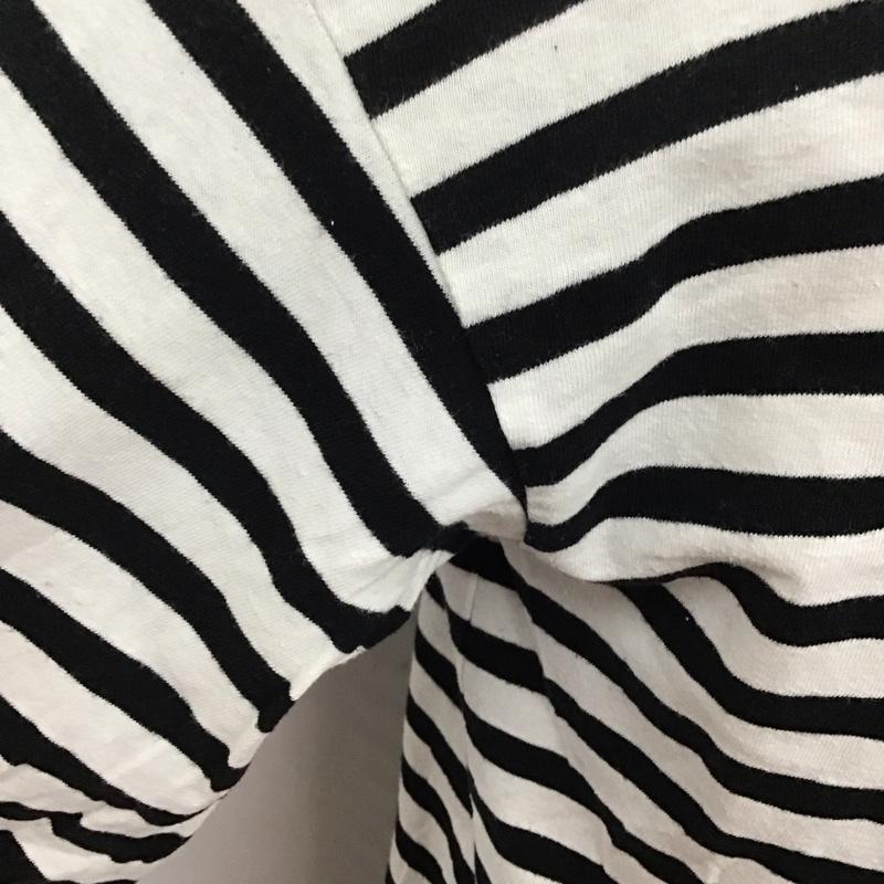 アンユーズド UNUSED カットソー 長袖 長袖カットソー クルーネックカットソー ロングスリーブカットソー ボーダーTシャツ 3 ボーダー柄 白 / ホワイト / X 黒 / ブラック /  メンズ USED 古着 中古 10124170