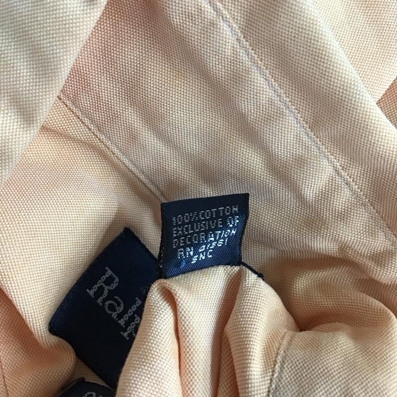 ラルフローレン RALPHLAUREN シャツ、ブラウス 長袖 ボタンダウン CLASSIC FIT ワンポイント 橙 / オレンジ /  メンズ USED 古着 中古 10114552