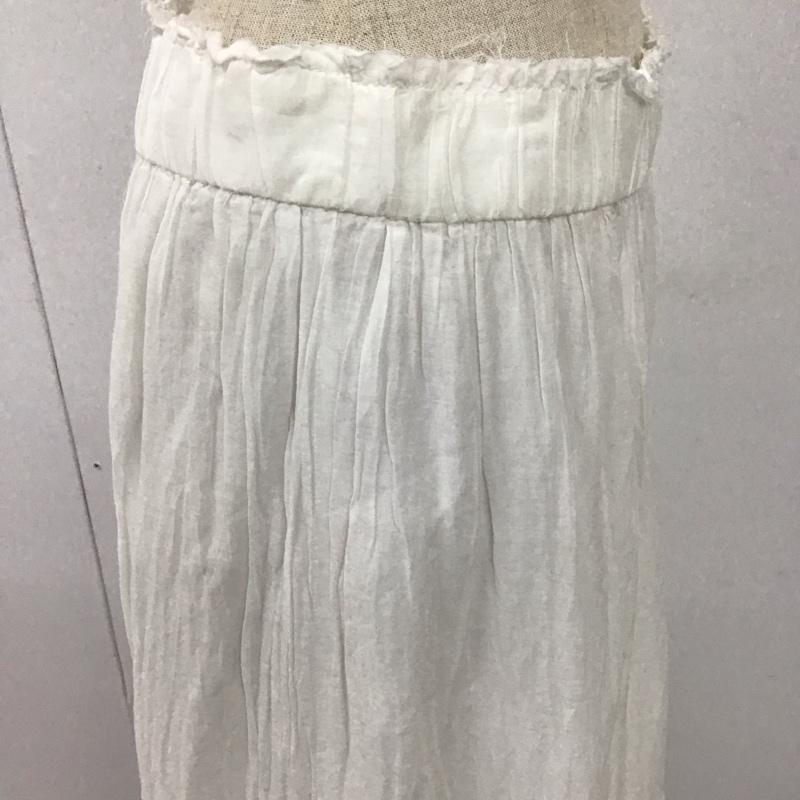 ザラ ZARA スカート ロングスカート 6895 056 250 レース フレアスカート タグ付き M 無地 白 / ホワイト /  レディース USED 古着 中古 10106994