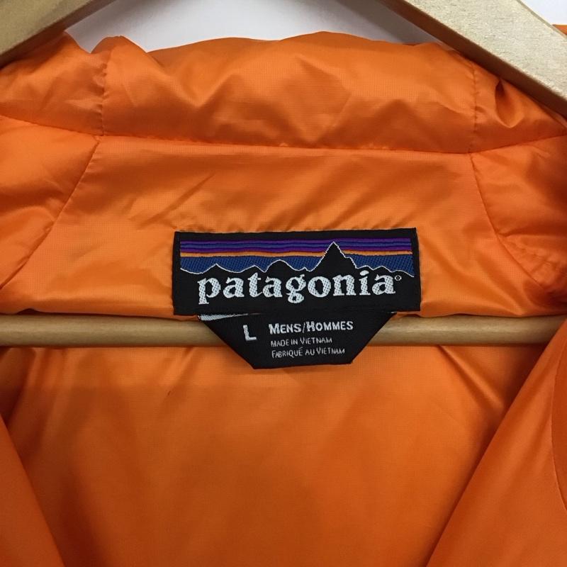 パタゴニア patagonia ジャケット、上着 ジャンパー、ブルゾン ジップアップジャケット ナイロンジャケット アウター L ロゴ、文字 橙 / オレンジ /  メンズ USED 古着 中古 10147536