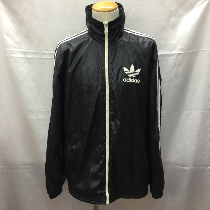 アディダス adidas ジャケット、上着 ジャンパー、ブルゾン p21170 リバーシブルロゴブルゾン 無地 X 総柄 黒 / ブラック /  メンズ USED 古着 中古 10108899