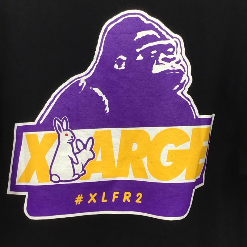 エクストララージ XLARGE Tシャツ 半袖 半袖カットソー プリントTシャツ クルーネックカットソー FR2 M ロゴ、文字 黒 / ブラック /  メンズ USED 古着 中古 10146561