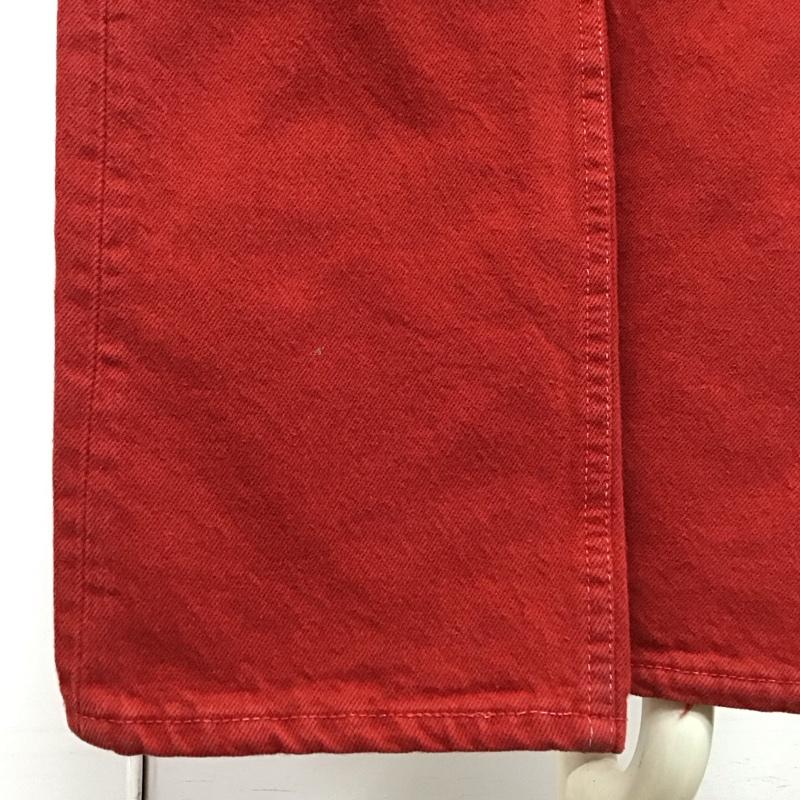 リーバイス Levi s パンツ デニム、ジーンズ 501 0651 ボタンフライ W27 L34 USA製 27インチ 無地 赤 / レッド /  レディース USED 古着 中古 10116486