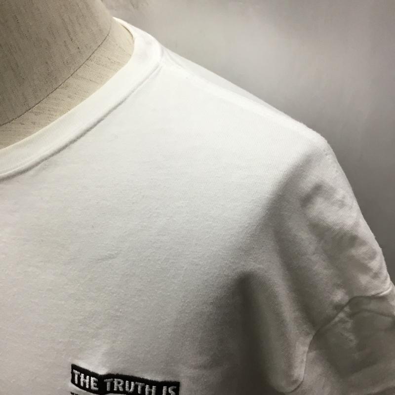 デンハム DENHAM Tシャツ 半袖 29211-3-51001 MOUNTAIN RESEARCH 半袖カットソー プリントTシャツ クルーネックカットソー M ロゴ、文字 白 / ホワイト /  メンズ USED 古着 中古 10115755