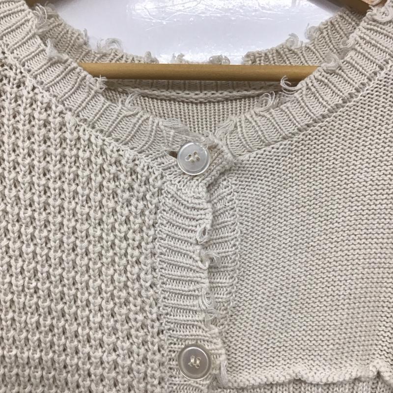 アルシーヴ archives カーディガン 長袖 M 無地 ベージュ / ベージュ /  レディース USED 古着 中古 10142766