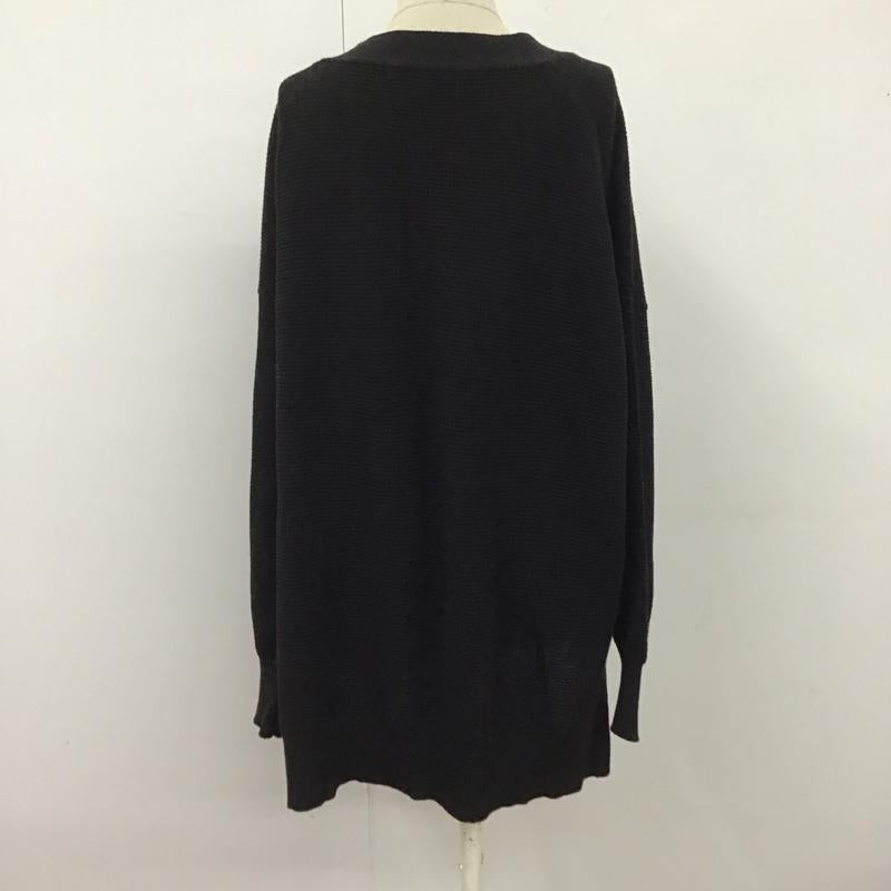グローバルワーク GLOBAL WORK カーディガン 長袖 GW623071AD Vネック M 無地 黒 / ブラック /  レディース USED 古着 中古 10122128