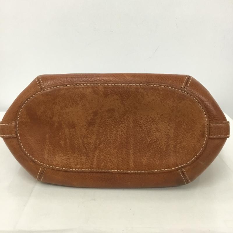 ゲンテン genten トートバッグ トートバッグ フラワーカットワーク レザー 刺繍  茶 / ブラウン /  レディース USED 古着 中古 10149261