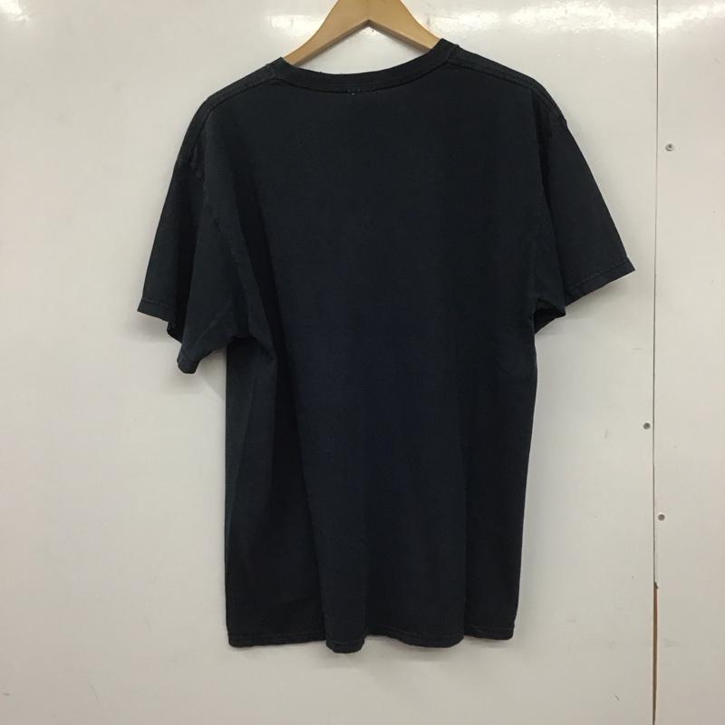 フルーツオブザルーム FRUIT OF THE LOOM Tシャツ 半袖 半袖カットソー プリントTシャツ クルーネックカットソー L プリント 紺 / ネイビー /  メンズ USED 古着 中古 10140147