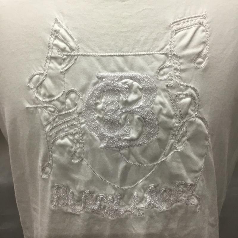 ブラックレーベルクレストブリッジ BLACK LABEL CRESTBRIDGE Tシャツ 半袖 半袖カットソー プリントTシャツ クルーネックカットソー L ロゴ、文字 白 / ホワイト /  メンズ USED 古着 中古 10116590