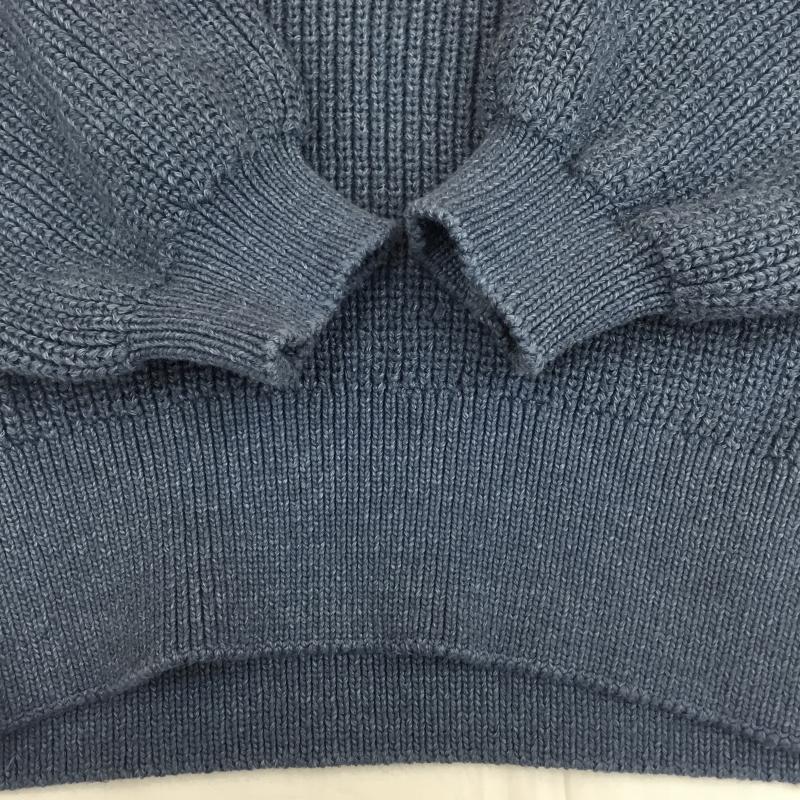 ザラ ZARA ニット、セーター 長袖 M 無地 青 / ブルー /  レディース USED 古着 中古 10142213