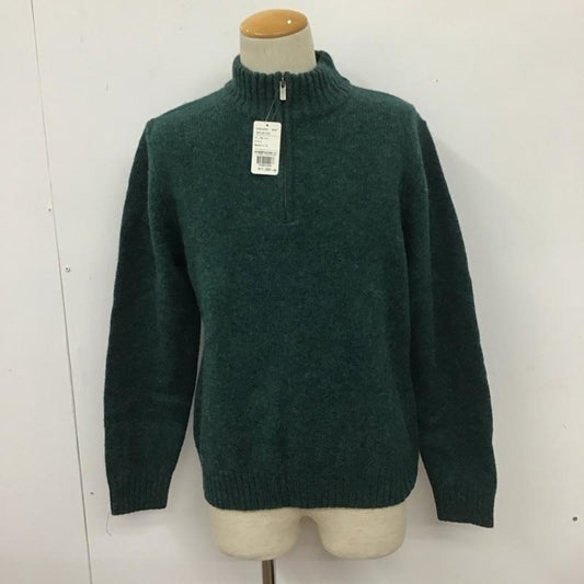 エルエルビーン L.L.Bean ニット、セーター 長袖 ハーフジップ S 無地 緑 / グリーン /  メンズ USED 古着 中古 10111370