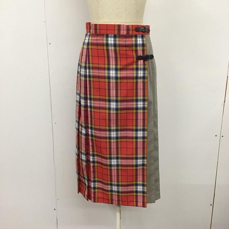 マッキントッシュフィロソフィー MACKINTOSH PHILOSOPH スカート ひざ丈スカート プリーツスカート チェックスカート 36 チェック マルチカラー / マルチカラー /  レディース USED 古着 中古 10121202