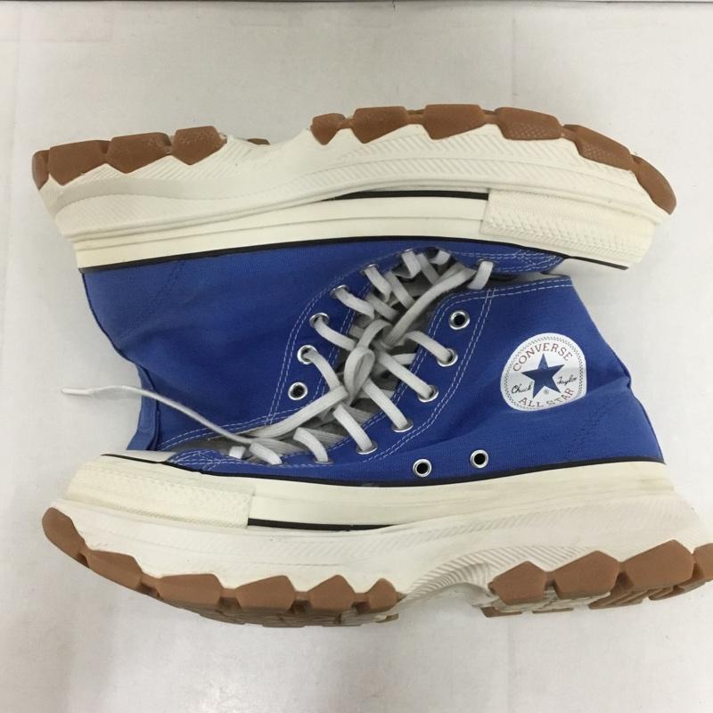 コンバース CONVERSE スニーカー スニーカー 1SD035 ALL STAR 100 TREKWAVE HI 厚底 27.5cm 27.5cm ロゴ、文字 青 / ブルー /  メンズ USED 古着 中古 10143964